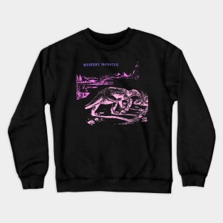 MYSTERY MONSTER pink dinosaur lizard reptile Crewneck Sweatshirt